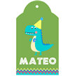 Tarjetas largas con cinta Baby Dino 24u Pers